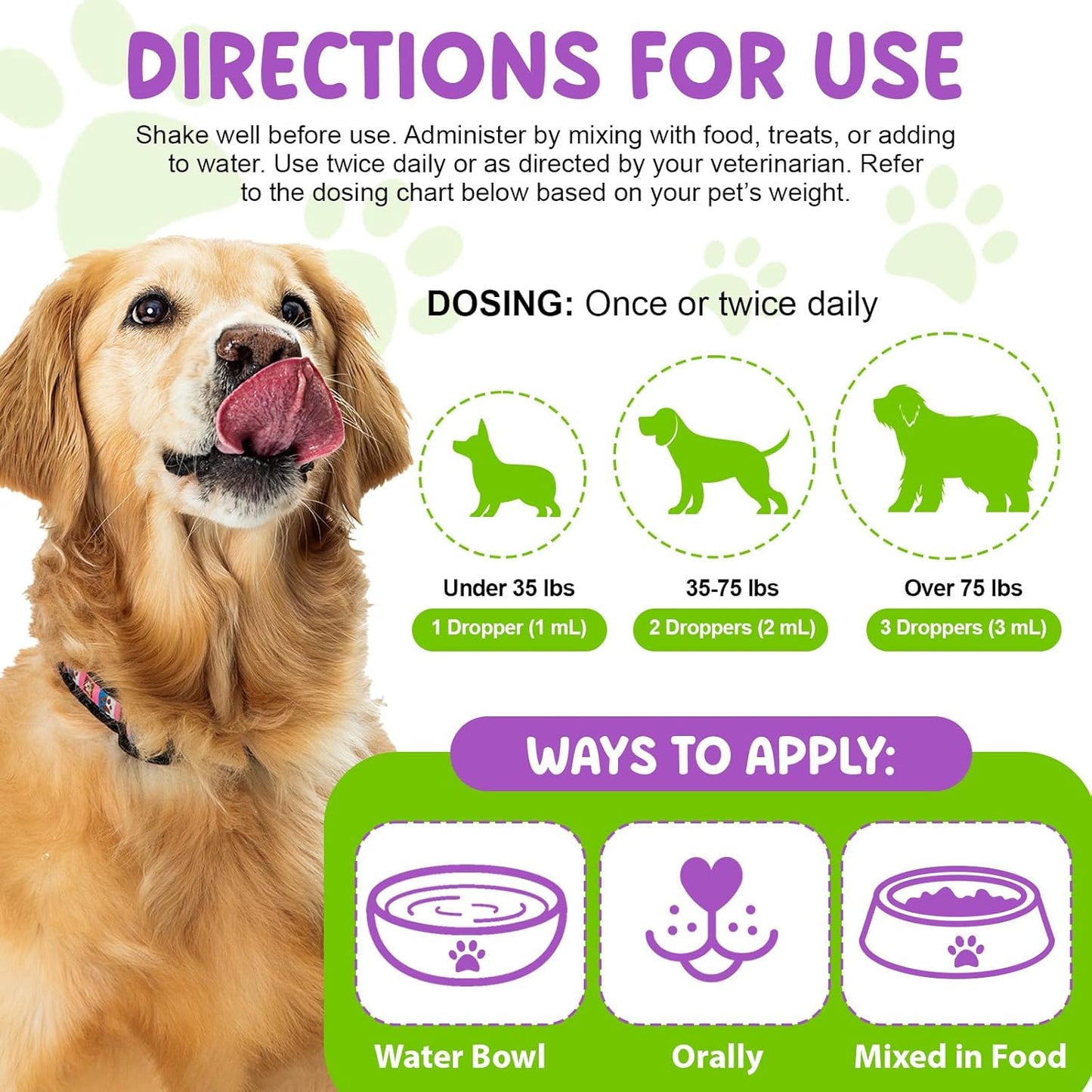 Dog Probiotic, Liquid Probiotics for Dogs, Prebiotic & Digestive Enzymes, Dogs Probiotics Supplement Help Digestive Health, Immune Support, Diarrhea Relief, Dog Herbal Supplements 60ml