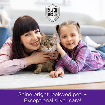 SILVER GRADE Teeth & Gum Dog Breath Spray for Pets Mouth – Cat Dental Care with Silver – Dog Breath Freshener Helps with Tartar & Caries – Plaque Remover for Daily Use – 4 Oz