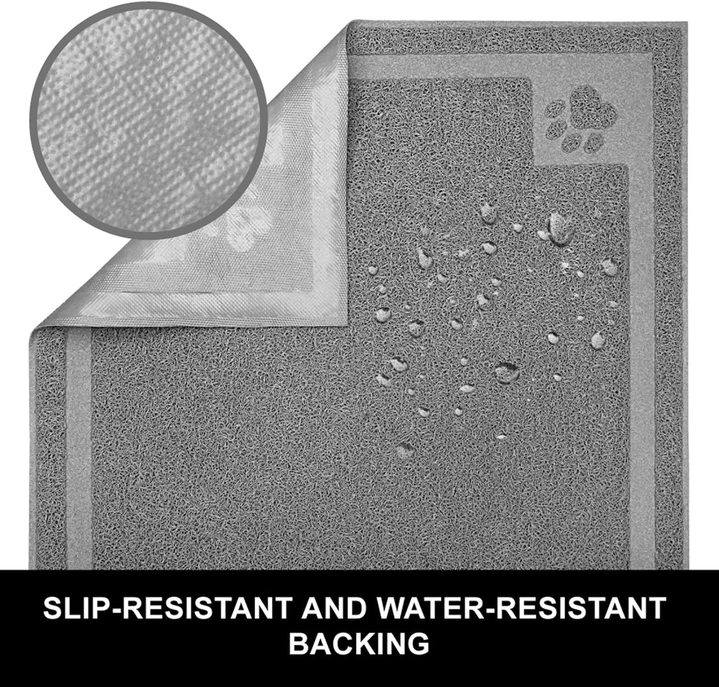 Pet Feeding Mat for Large Dogs and Cats 35" x 25" Flexible and Waterproof Dog Bowl Mat for Food and Water, Easy to Clean Dog Food Mat with Non Slip Backing