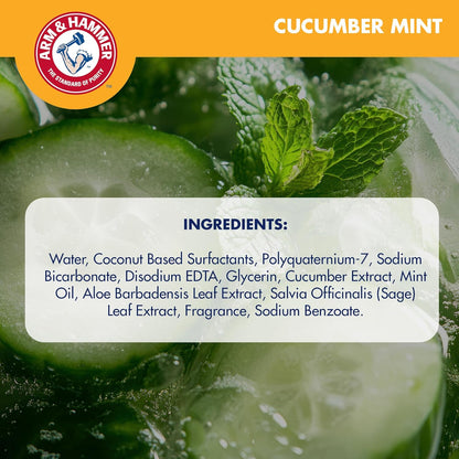 Arm & Hammer for Pets 2-in-1 Shampoo & Conditioner for Dogs, Value Size Bottle with Pump | Dog Shampoo & Conditioner in One | Cucumber Mint, 24 Ounce Bottle Dog Shampoo and Conditioner for All Dogs