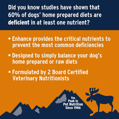 Annamaet Enhance Vitamin and Mineral Supplement for Raw and Home Cook Meals for Dogs, 8.5-oz jar,Off White