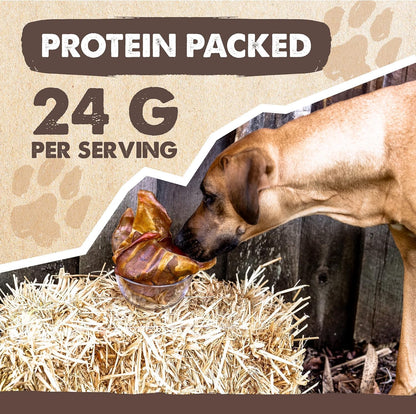 Mighty Paw Half Pig Ears for Dogs - All Natural, Single Ingredient Treats. Better Than Rawhide Pet Snacks for Small and Large/Medium Pets. Pigs Ear Dogs Chews (6lb)