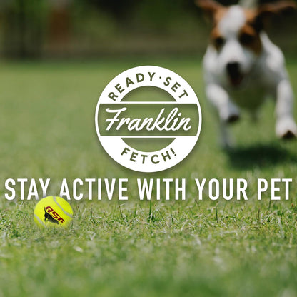 Franklin Pet Supply Co. Ready Set Fetch Mini Automatic Tennis Ball Launcher Dog Toy - Electronic Mini Tennis Ball Thrower for Fetch + Playtime - Launches up to 40 Feet - Interactive Dog Toy
