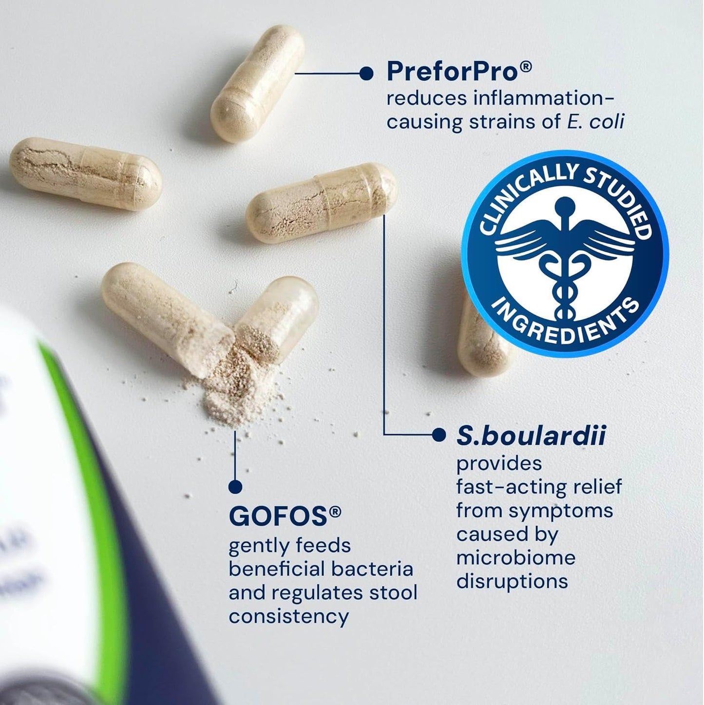 AnimalBiome Dog Probiotics - GMP Prebiotics and Probiotics - Reduce Diarrhea Flareups - for Dogs Under 20 lbs (60 Capsules) - DoggyBiome