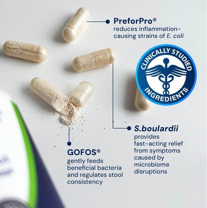 AnimalBiome Dog Probiotics - GMP Prebiotics and Probiotics - Reduce Diarrhea Flareups - for Dogs Under 20 lbs (60 Capsules) - DoggyBiome