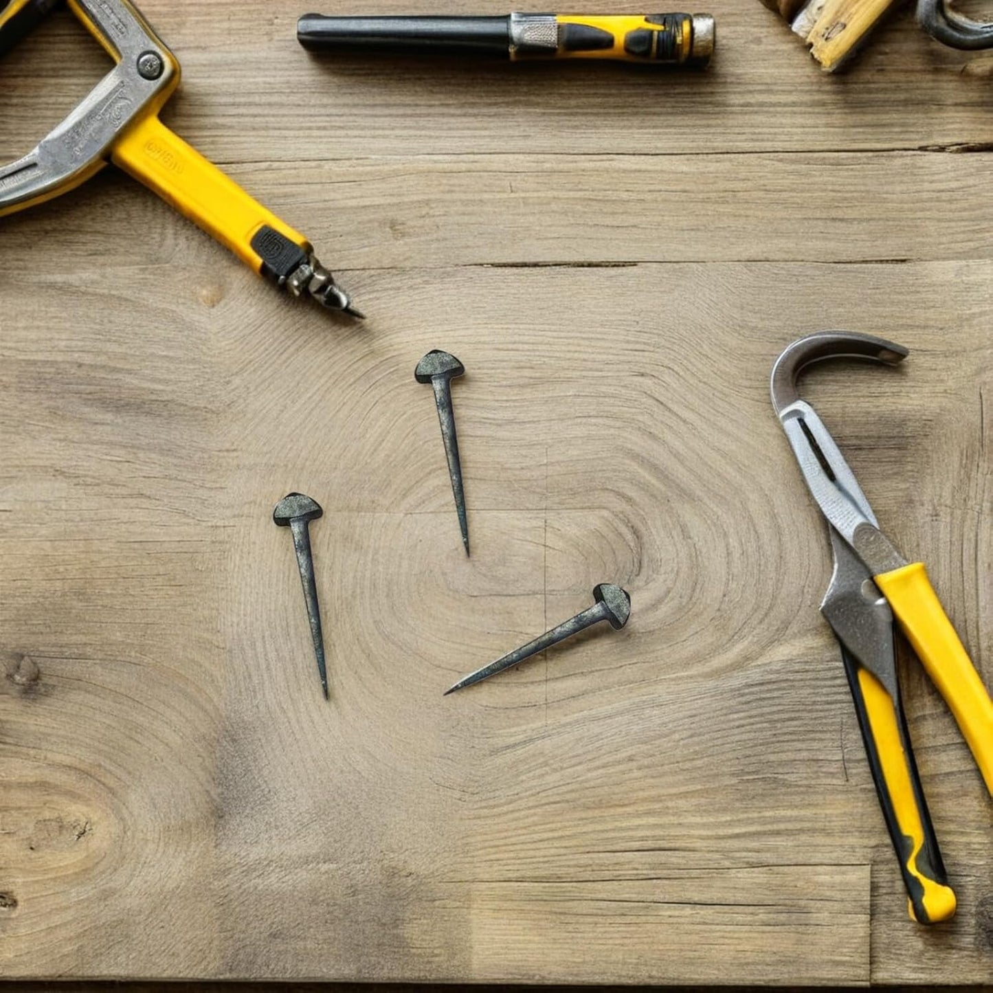 50Pcs Iron Horseshoe Nails for Hoof Care, Durable Low Carbon Steel Horse Accessories with Sharp Beveled Design for Easy Application Farrier Tools for Daily Use