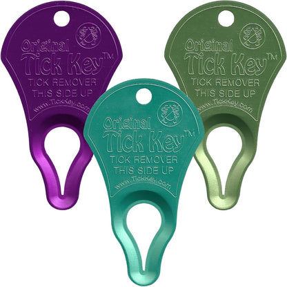 Original Tick Key for Tick Removal 3 Pack (Multi Color)