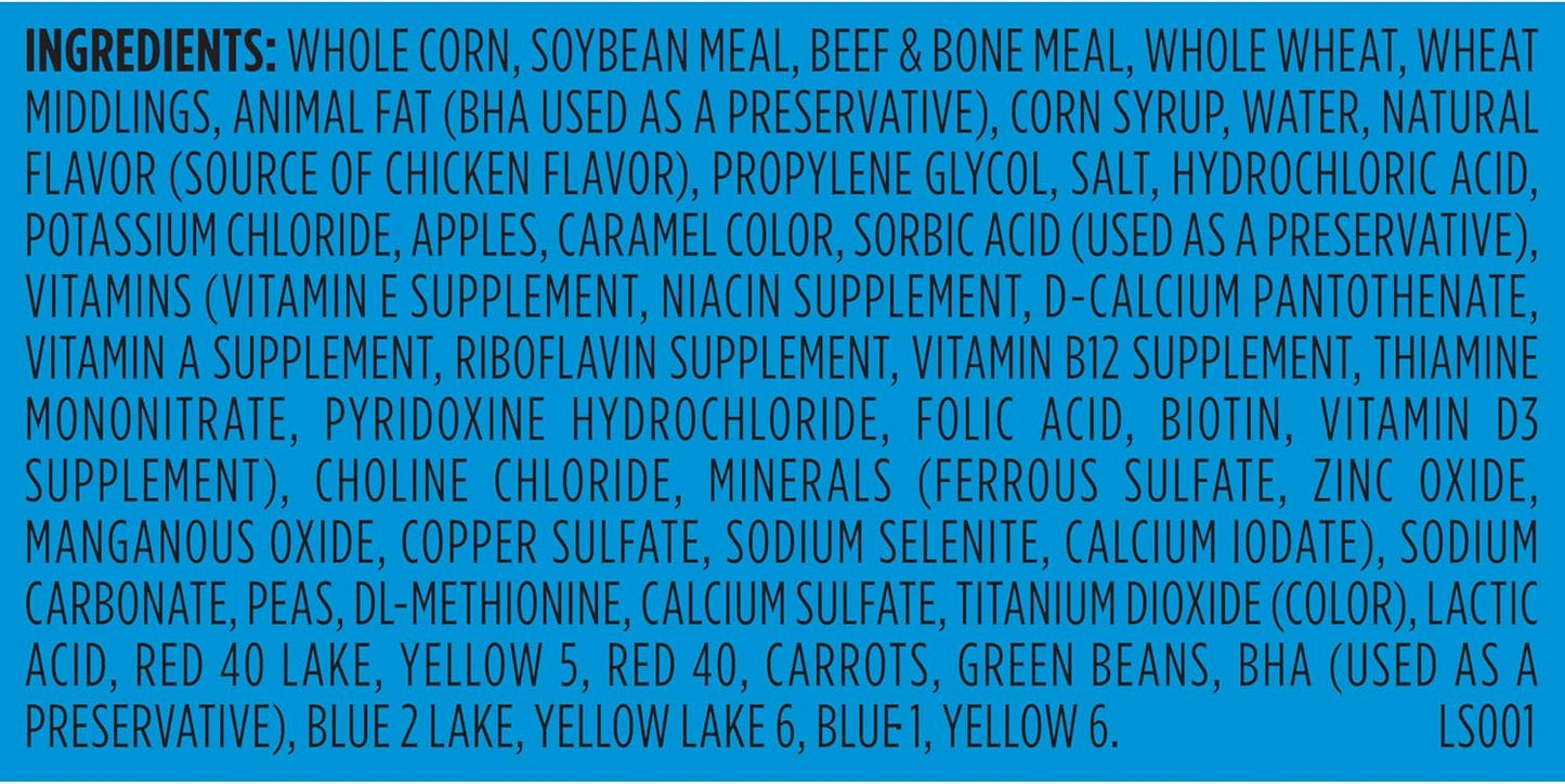 Kibbles 'n Bits Bistro Dry Dog Food, Oven Roasted Beef, Spring Vegetable & Apple Flavors for Adult Dogs, 3.5 lb. Bag (Pack of 4)