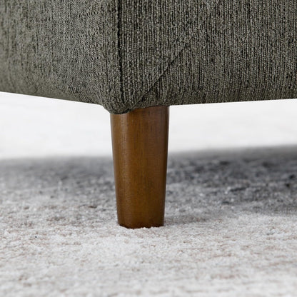 Mid-Century Modern Supportive Rectangular Pet Furniture Sofa with Backrest Armrests Cushioned Comfort Lounge Bed for Medium Large Dogs Indoor Living Room Accent Piece Durable Stable Design (Dark Grey)