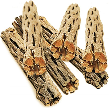 SunGrow Leopard Gecko Cholla Wood, 5 Inches Long, Create Basking Spot, Artistic Home-Decor, Lizards and Bearded Dragons, 6-Pack