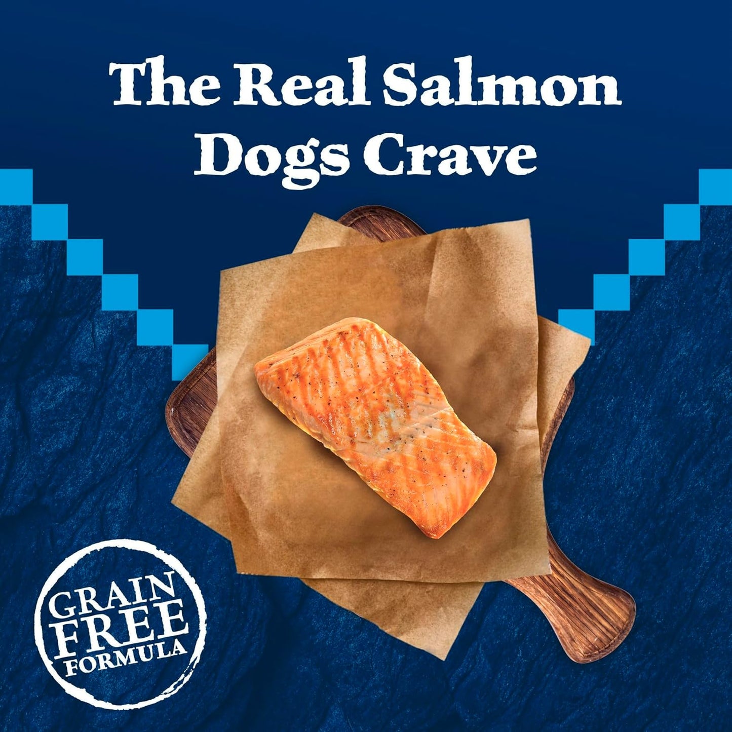 Blue Buffalo Wilderness Adult High-Protein Dry Dog Food with Real Salmon, Grain-Free, Made in the USA with Natural Ingredients, Salmon, 24-lb Bag