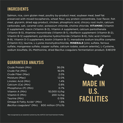 Purina Pro Plan Complete Essentials Shredded Blend Salmon and Rice Formula Adult High Protein Cat Food - 6 lb. Bag