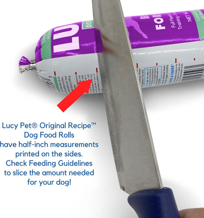 Lucy Pet Products Chicken Formula Dog Food Roll 4 lb, Meaty, Semi-Moist Dog Food (100600075)