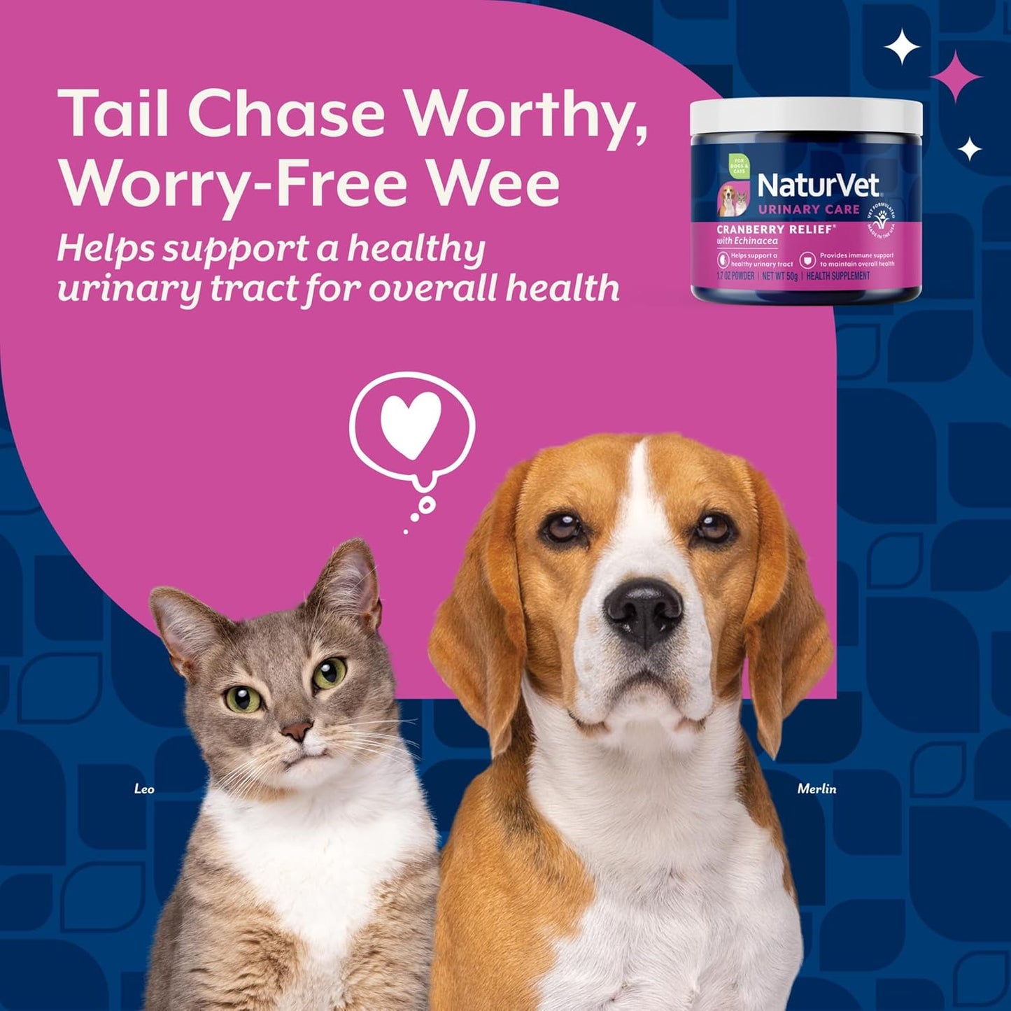 NaturVet – Cranberry Relief Plus Echinacea | Helps Support a Healthy Urinary Tract & Immune System (50g Powder)