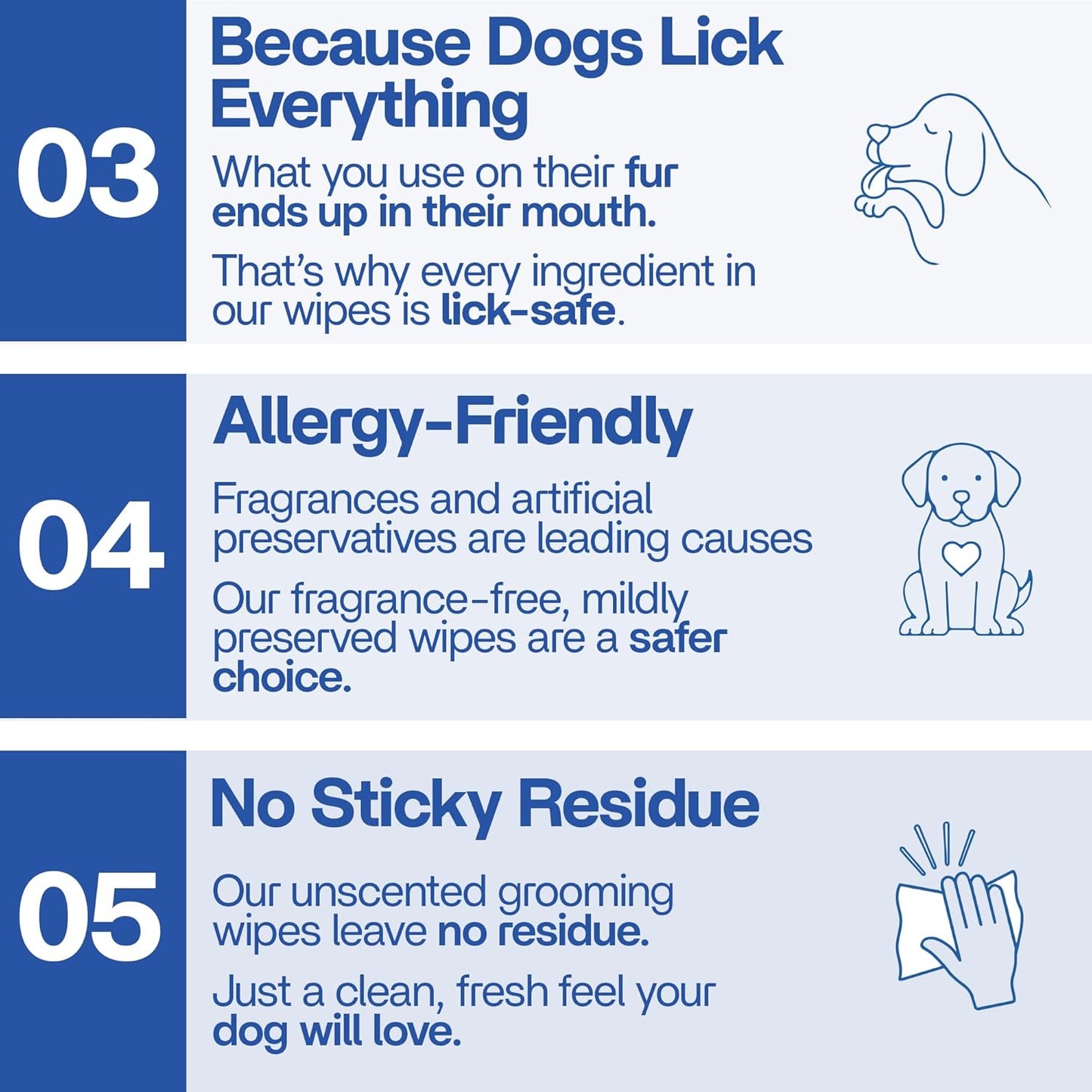 99% Water Dog Wipes, Extra Large 8x8 Puppy Wipes for Sensitive Skin – Hypoallergenic Pet Wipes for Grooming Tear Stain, Face, Ears, Eyes Paws & Butt – Alcohol Free, Biodegradable, Unscented 100 Count