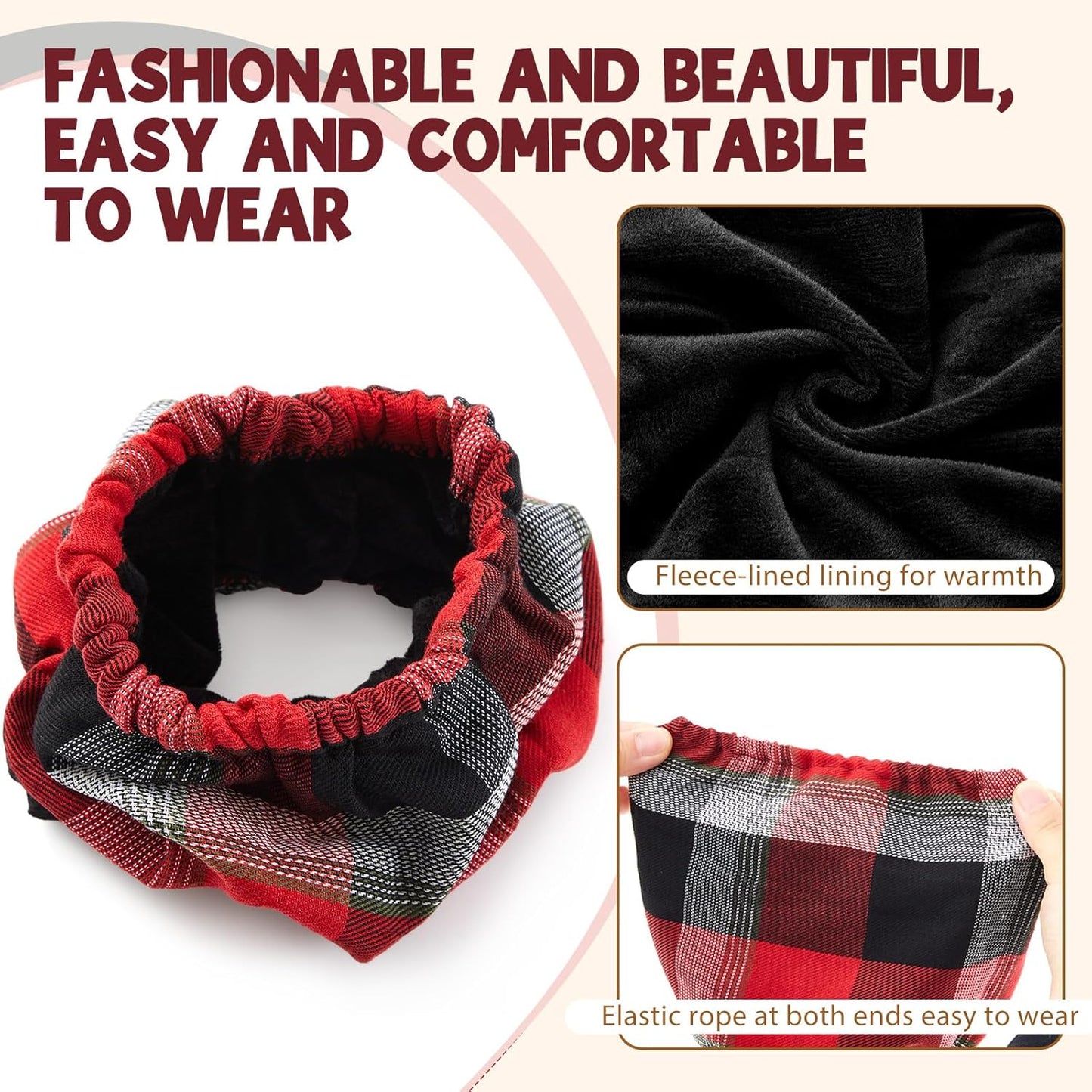 Xuniea 3 Pcs S, M, L Plush Snood for Dogs Hoodie Quiet Head Ear Cover Earmuffs for Noise Bath Grooming and Drying Head Protection Noise Cancelling Anxiety Relief Dog Neck and Ear Warmer