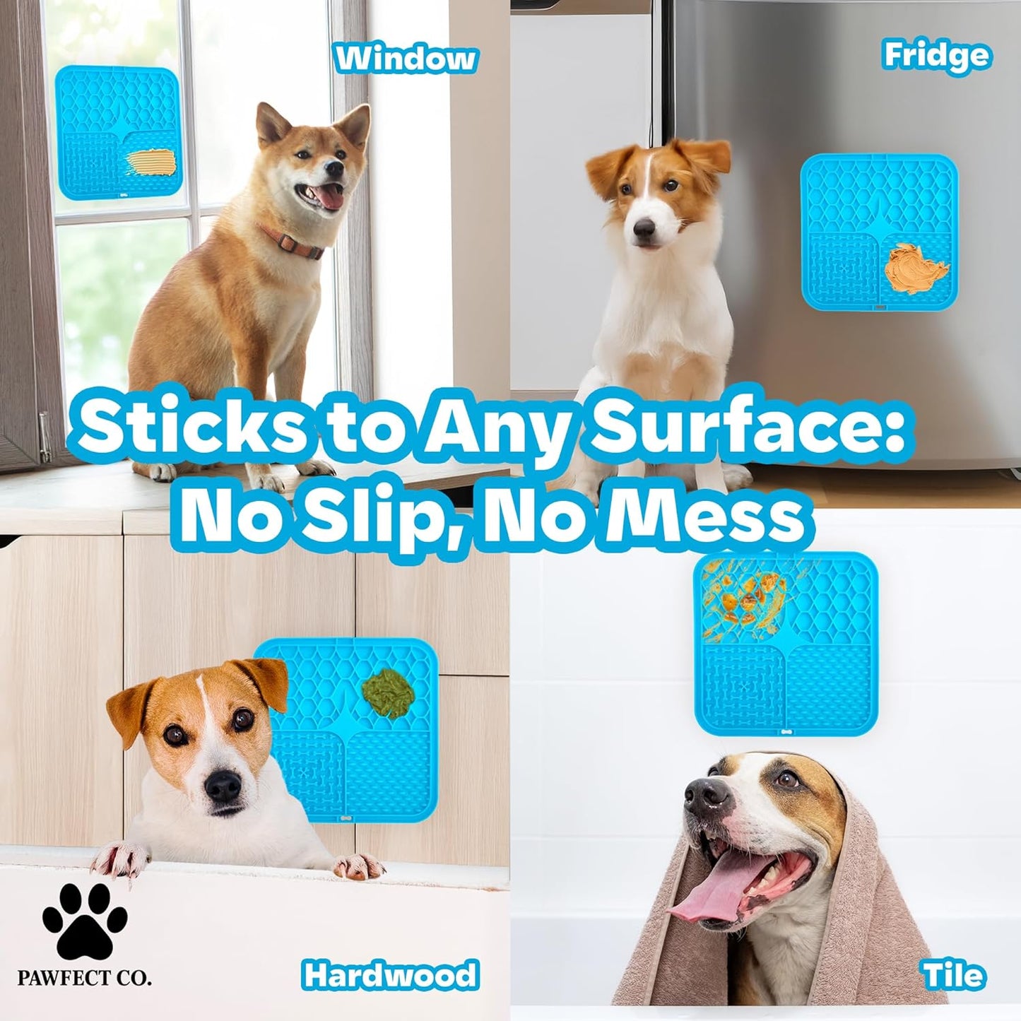 Interactive Frozen Dog Treat Toy Set w/ Tray, Lick Mat & Spatula - Durable Leak-Free Puzzle Toy for Enrichment & Stimulation, Stuffable Treat Dispenser, Reduces Anxiety, For Small, Medium, Large Dogs