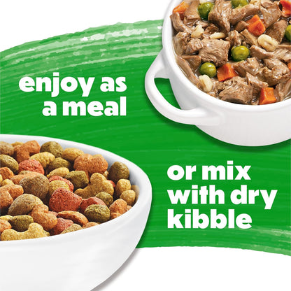 Purina Beneful Gravy Wet Dog Food Variety Pack, Prepared Meals Stew - (12) 10 oz. Tubs