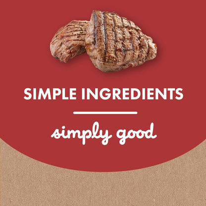 Buddy Biscuit Softies 5 oz Pouch, Grain-Free Soft & Chewy, Natural Grilled Beef Flavor Dog Treats, Oven Baked in the USA