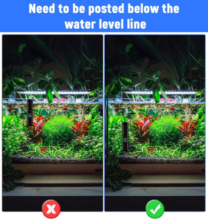 6PCS Fish Tank Thermometer Stick On, High Accuracy Adhesive Temperature Strips, Stick on Thermometer for Aquarium Fermenting Brewing Wine Beer Fahrenheit Celsius