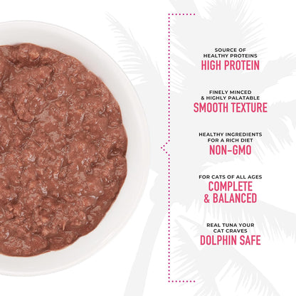 Tiki Cat Grill Pâté Variety Pack, Combinations of Real Flaked Fish, Wet High-Protein & High-Moisture Cat Food, 2.8 oz. Cans (Pack of 12)