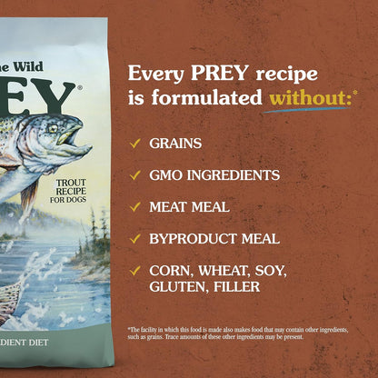 Taste of the Wild PREY Real Meat High Protein Turkey Limited Ingredient Dry Cat Food Grain-Free Recipe Made with Real Cage-Free Turkey, and Includes Probiotics for All Life Stages 6lb