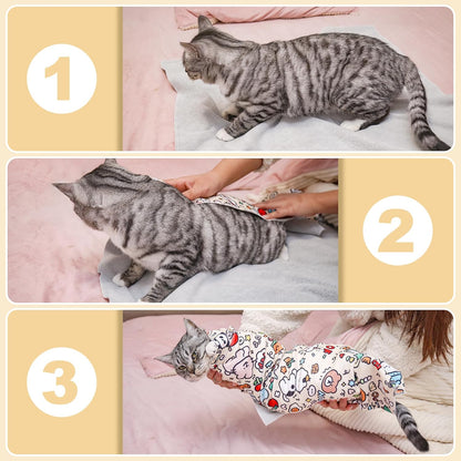 27.6''Cat Grooming Wrap,Cats Wrap for Cutting Nails,Ear Cleaning,Vet Visit Anti-Scratch Anti-Escape Restraint Swaddle,Cat Burrito Wrap L(Within 15lbs),Small Dog Grooming Tool