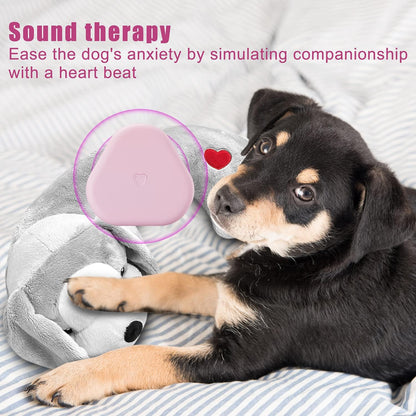 Hearbeat Toy for Dog Anxiety Relief Behavioral Training Aid Toy, Grey