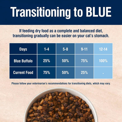 Blue Buffalo True Solutions Skin & Coat Care Natural Dry Cat Food for Adult Cats, Salmon, 11-lb. Bag