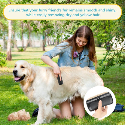 2025 Upgrade Deshedting Dog Brush & Cat Brush - Dog Undercoat Brushs with Comfort Grip, Pet Hair Removal Tool for Shedding - Fits Short Hair Pets (4 Inches)