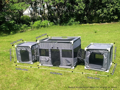 3-in-1 Dog Playpen,Pop Up Pet Playpen Cats Enclosure for Kitten and Puppy Indoor Outdoor Use