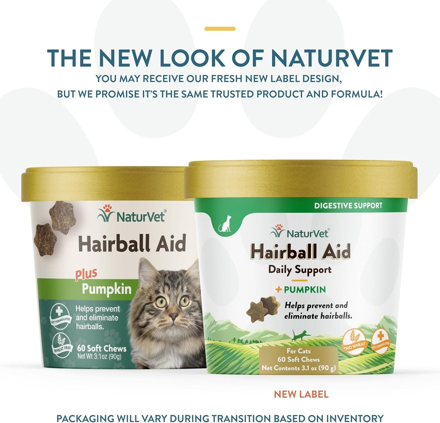 NaturVet L-Lysine Immune Support Plus Antioxidants Cat Supplement - 60 Soft Chews - Hairball Aid Supplement for Cats - 60 Soft Chews