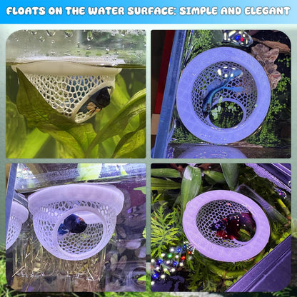Floating Betta Hide & Shrimp Cave – All-in-One Aquarium Hammock, Feeder, and Safe Resting Spot for Stress-Free Fish Tanks