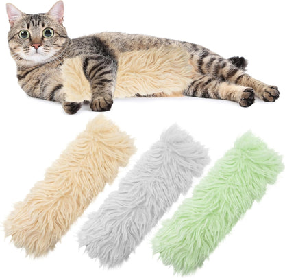 3 Pack Catnip Toys,Soft and Durable Cat Pillows Toys, Crinkle Sound Catnip Catnip Toys,Indoor Interactive Cat Kicker Toy, Companion Toys for Cats (Gray Set)