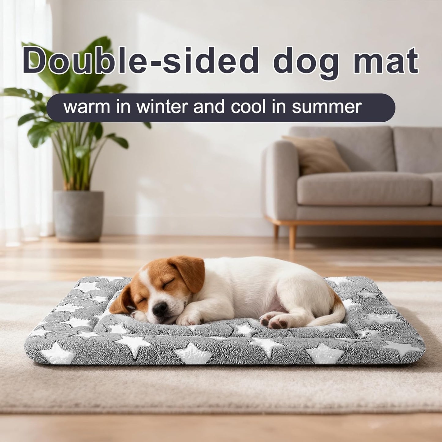 Dog Bed Mat – Soft & Comfortable Dog Kennel Pad for Crate – Durable Crate Bed & Mat for Dogs & Cats – Ideal for Crate, Kennel, and Home Use