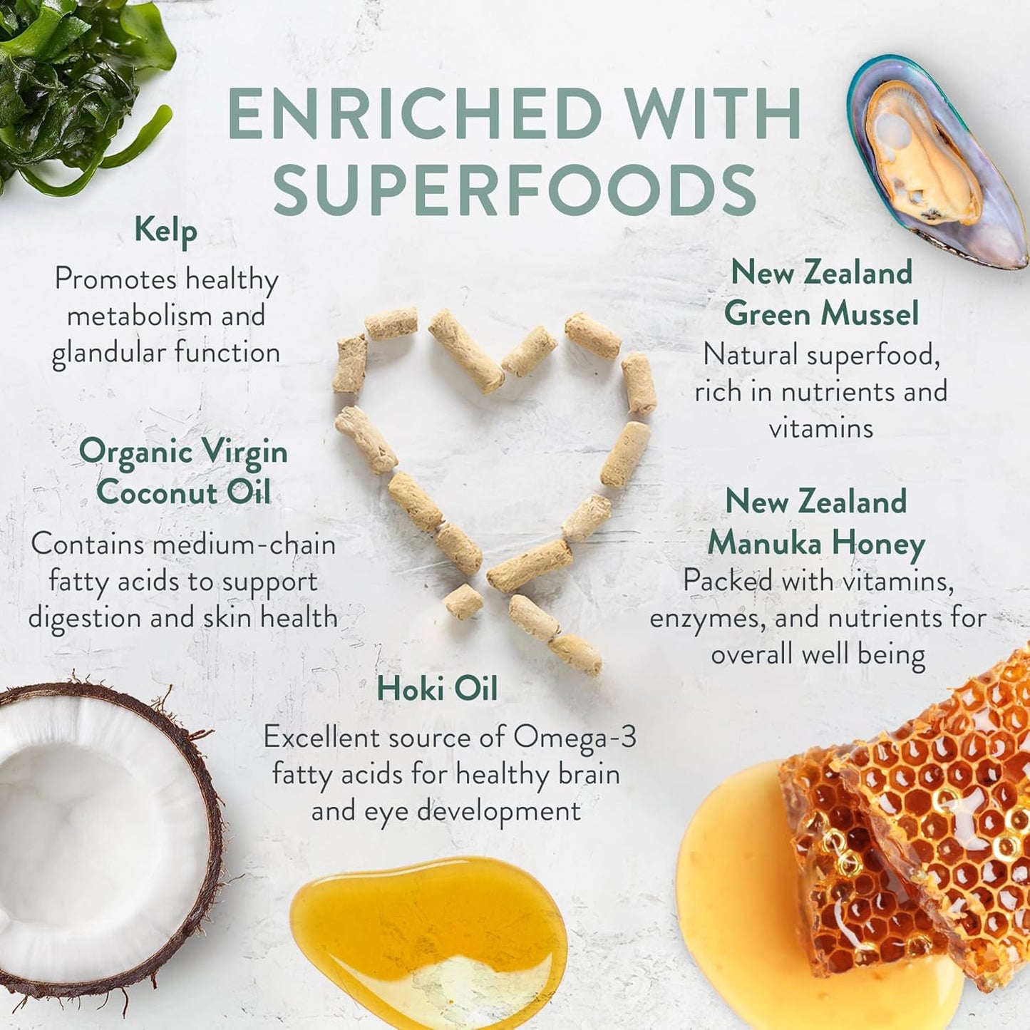 WOOF Freeze Dried Dog Food Bundle - Wild Venison (9.9 oz) & Wild Goat (1.76 oz), High Protein Raw Dog Food, Mixer, Topper, or Treat for All Life Stages