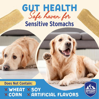 Himalayan Dog Chew Yogurt Sticks, Peanut Butter, Dog Treats With Prebiotics, Probiotics & Protein, Digestive Support, Lactose & Gluten Free, Natural Dog Treat for All Breeds, Made in America, 5 Count
