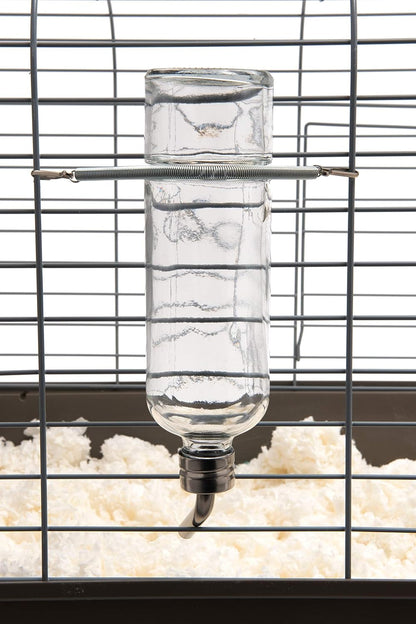 Lixit Chew Proof Flat Sided Water Bottles for Rabbits, Ferrets, Rats, Birds, Hamsters, Guinea Pigs, Chinchillas Gerbils and Other Small Animals (12oz)