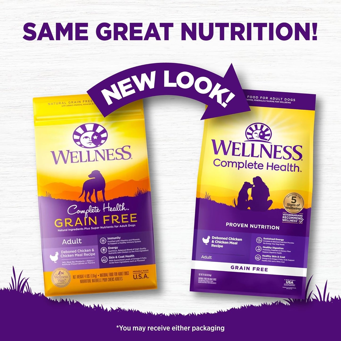 Wellness Natural Pet Food Complete Health Natural Grain Free Dry Dog Food, Chicken, 24-Pound Bag