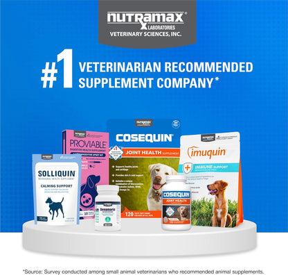Nutramax Cosequin for Dogs Joint Health Supplement, Contains Glucosamine for Dogs, Plus Chondroitin and MSM, Supports Healthy Joints, Chewable Tablets, 60 Count