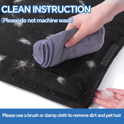 HOMBYS Indestructible Chew Proof Dog Bed with 20 Metal Rivets - Ultra Durable 0.8" Thick Kennel Mat for Aggressive Chewers & Teething Puppies, Waterproof Pet Bed Fits Large Crates (41" x 28")