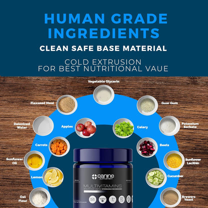 Dog Multivitamin Soft Chews | All-in-One Supplement for Immunity, Joints, Gut & Skin Health | Glucosamine Chondroitin, Vitamins & Probiotics | Roasted Peanut Flavor - 90 Count