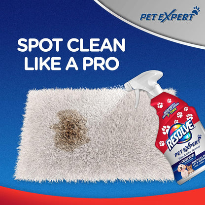 Resolve Pet Expert Stain and Odor Remover, Carpet Cleaner, Pet Stain and Odor Remover, Carpet & Upholstery Cleaner - Removes Stains and Odors, 22 oz