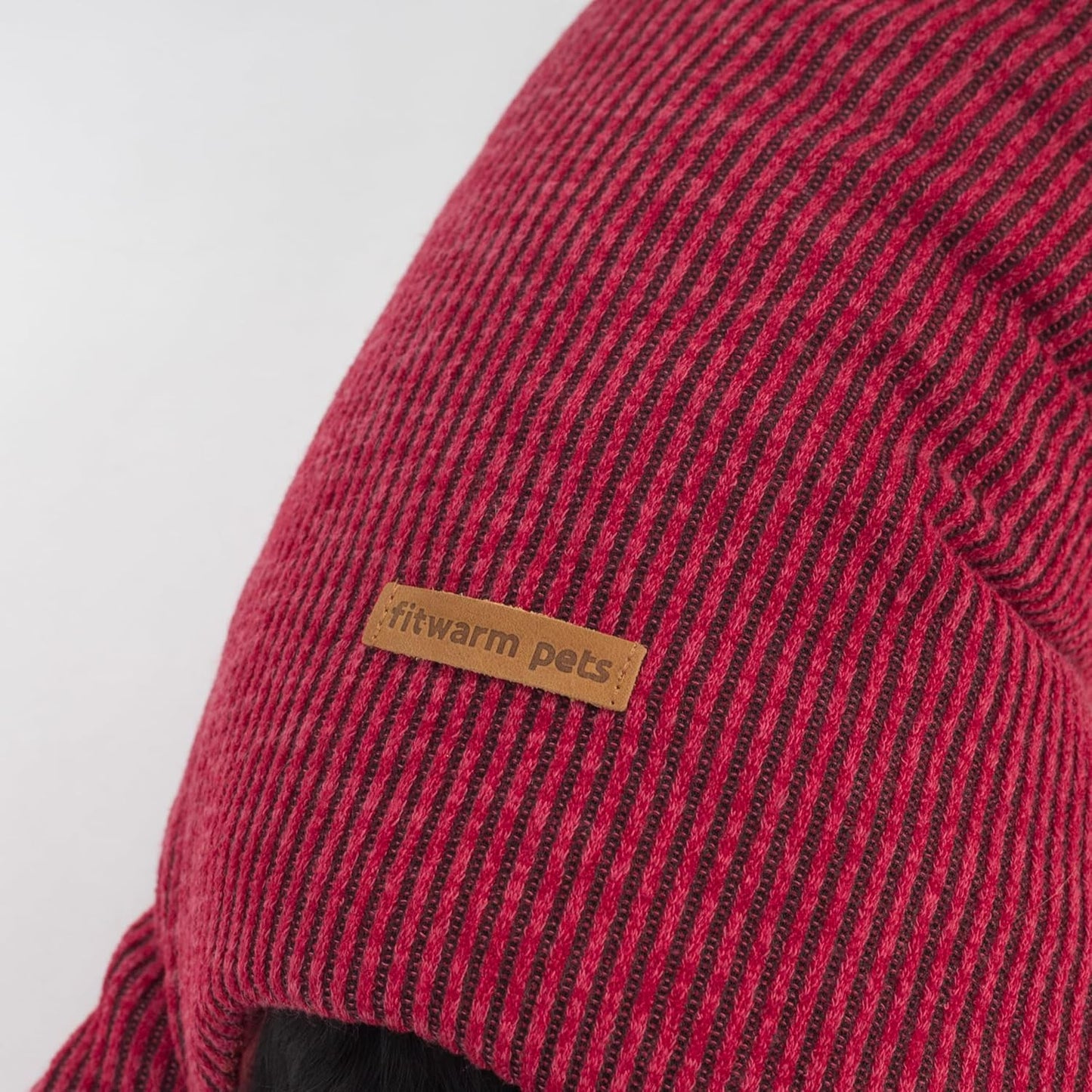 Fitwarm Reversible Quilted Dog Coat, Cozy Winter Clothes for Small Dogs Boy Girl, Windproof Thermal Pet Jacket, Red, Burgundy, XL