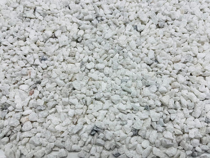 Aqua Natural Ice White 10lb Gravel Substrate for aquascaping, Aquariums, vivariums and terrariums 4-6mm, White