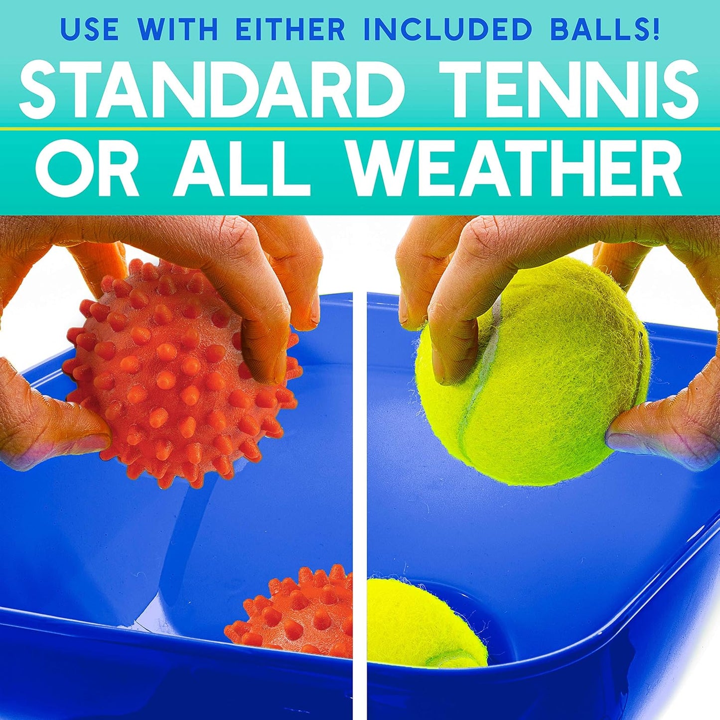 Franklin Pet Supply Co. Ready Set Fetch Automatic Tennis Ball Launcher Dog Toy - Electronic Thrower for Fetch + Playtime - Launches up to 40 Feet - Official Size