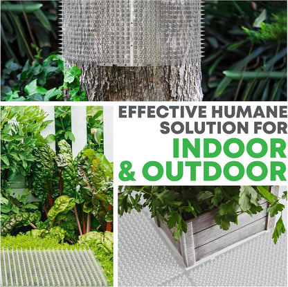 Petfolio 12 Pack Scat Mat for Cats - 16 x 13 Inch Cat Spike Mat with 1 Inch Spike is A Perfect Pet Training Mat Device for Cat Repellent Indoor & Outdoor to Deter Cats & Other Animals for All Seasons