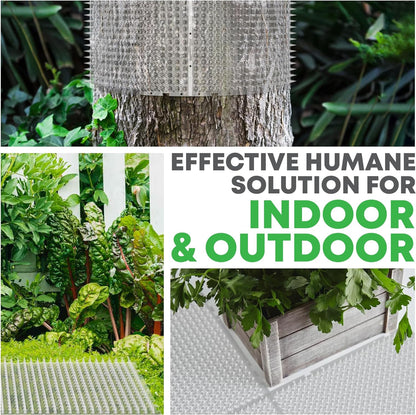 Petfolio 12 Pack Scat Mat for Cats - 16 x 13 Inch Cat Spike Mat with 1 Inch Spike is A Perfect Pet Training Mat Device for Cat Repellent Indoor & Outdoor to Deter Cats & Other Animals for All Seasons