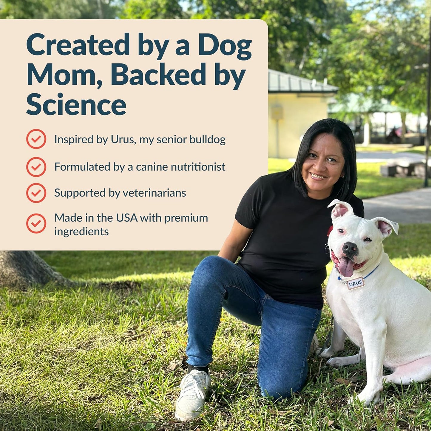 9-in-1 Senior Dog Supplement Multivitamin - Soft Dog Chews Treats for Joints, Energy, Digestion, Immunity | Probiotics, Colostrum, Omegas, Taurine – Duck Flavor - 120 Chewables