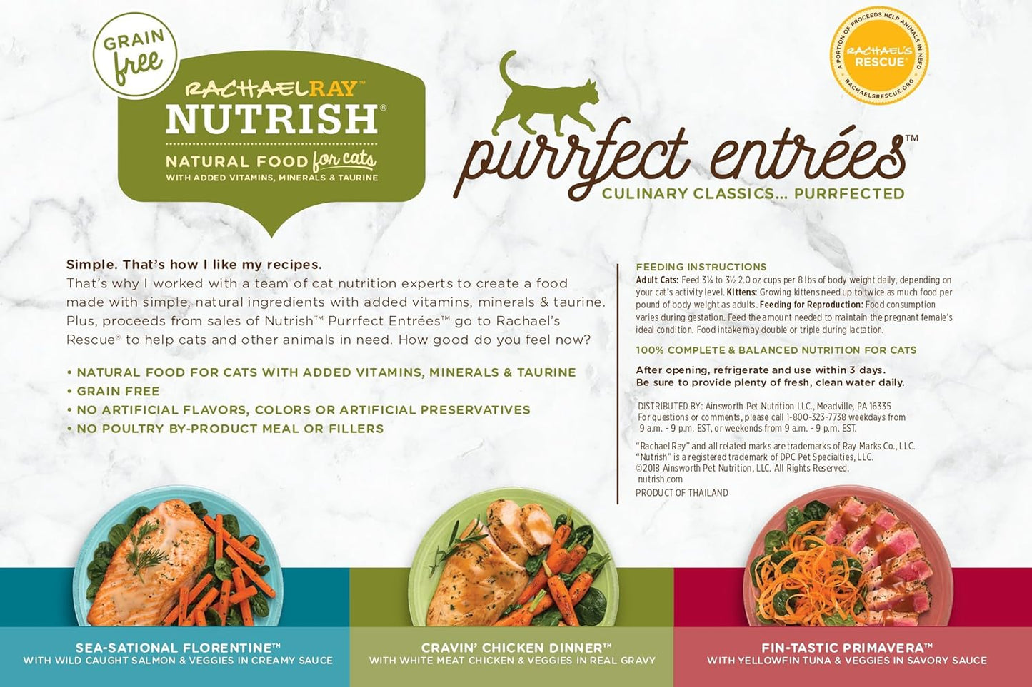 Rachael Ray Nutrish Purrfect Entrees Wet Cat Food, Variety Pack, 2 Ounce Cup (Pack of 24)